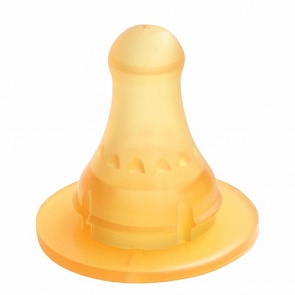 Соска молочная размер М, 3+ мес, латекс, средний поток, 2 шт (Lubby, 4655/144/12)